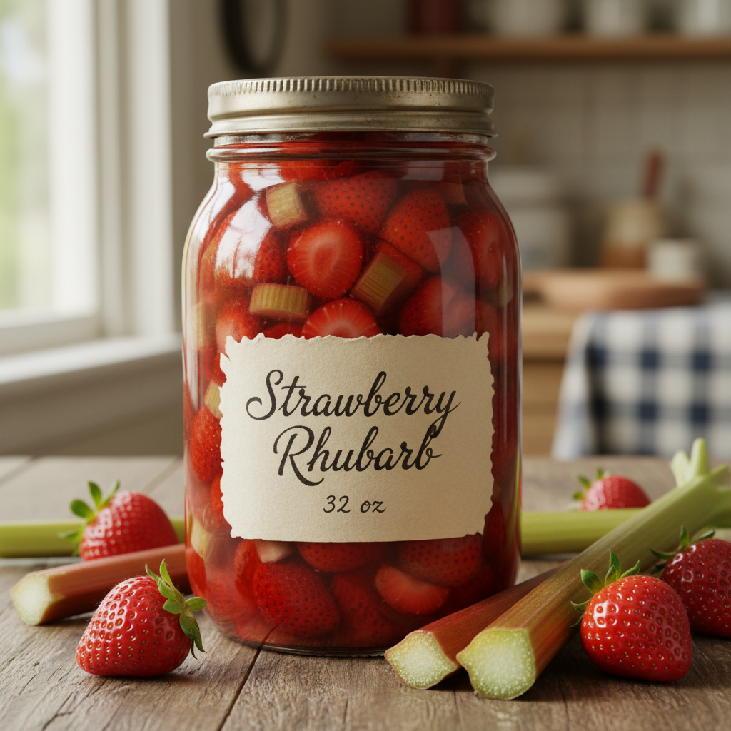 Strawberry Rhubarb Pie Filling