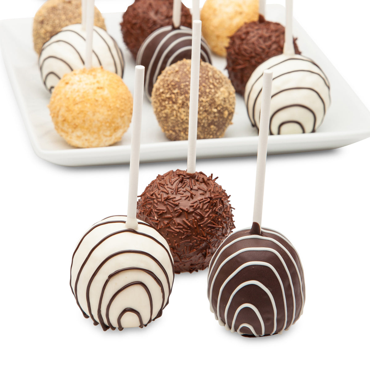 Classic Chocolate Dipped & Decorated Cake Pop- Single