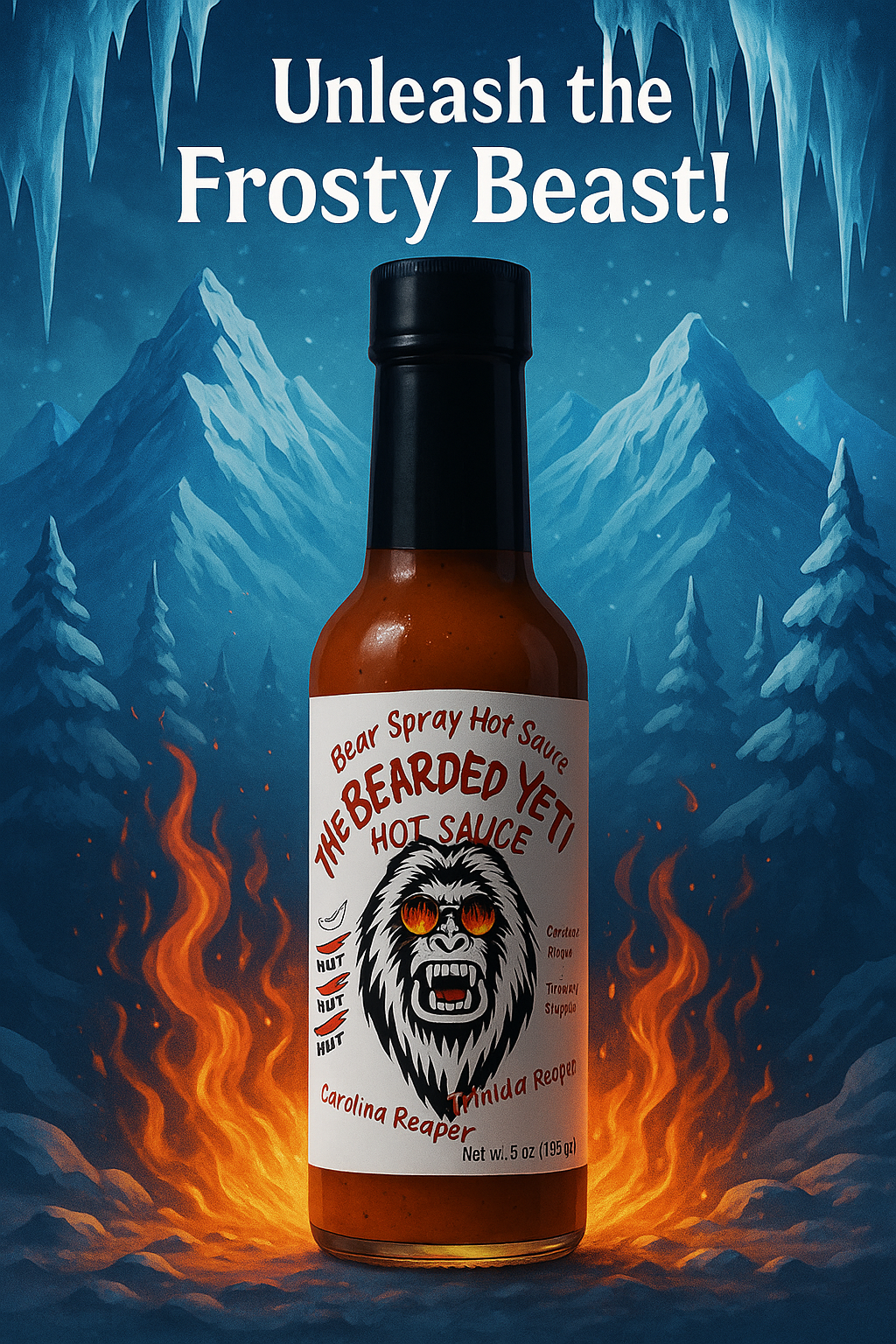 The BEARded Yeti Hot Sauce