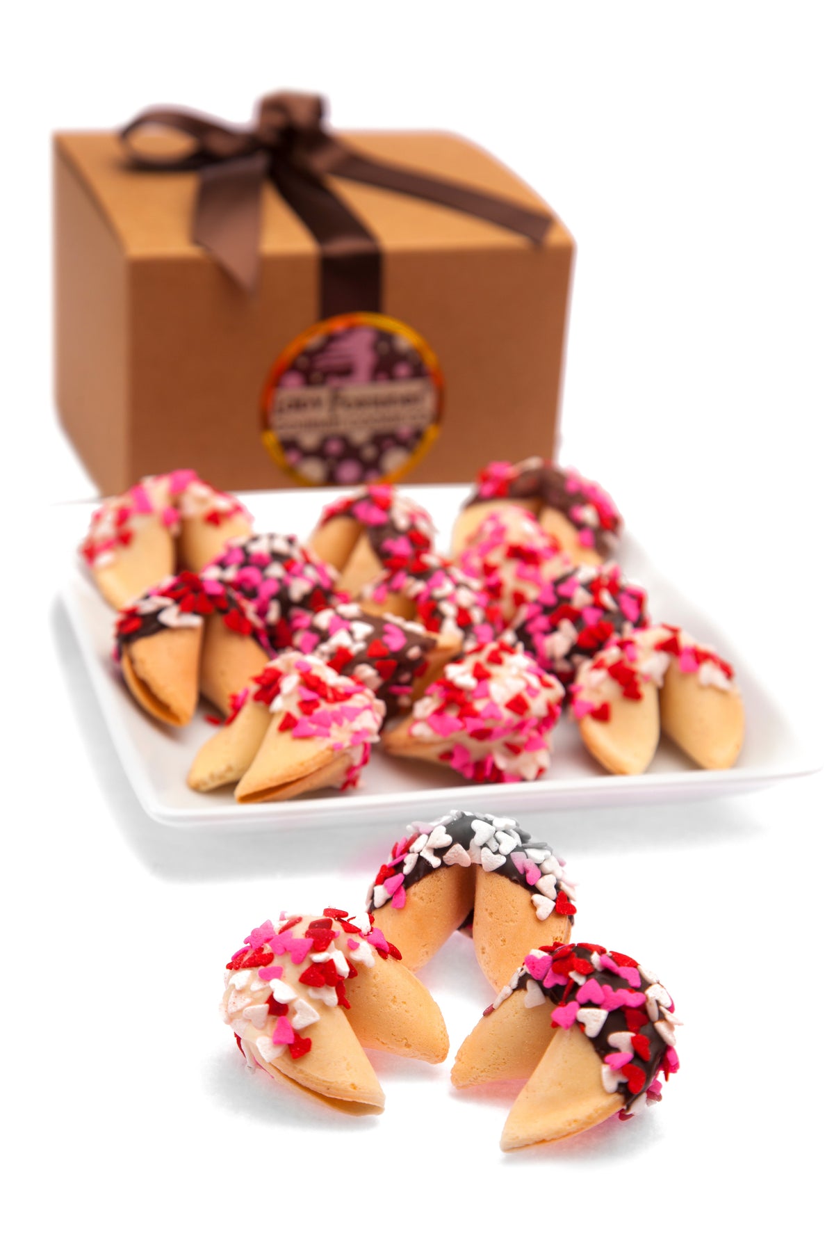 Valentines Day Fortune Cookie Gift Box - 48 Piece