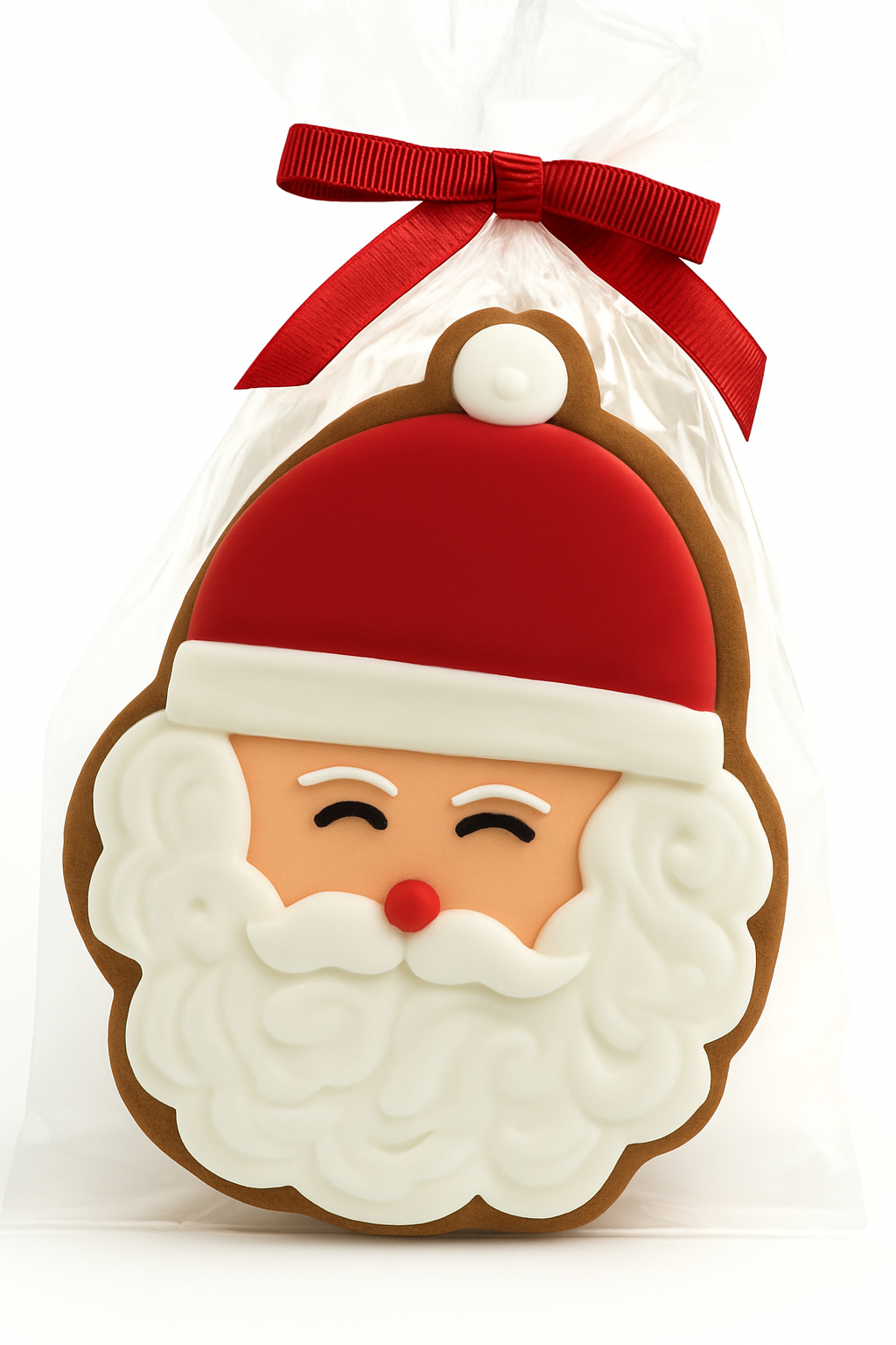 Gingerbread Santa Cookie- Single