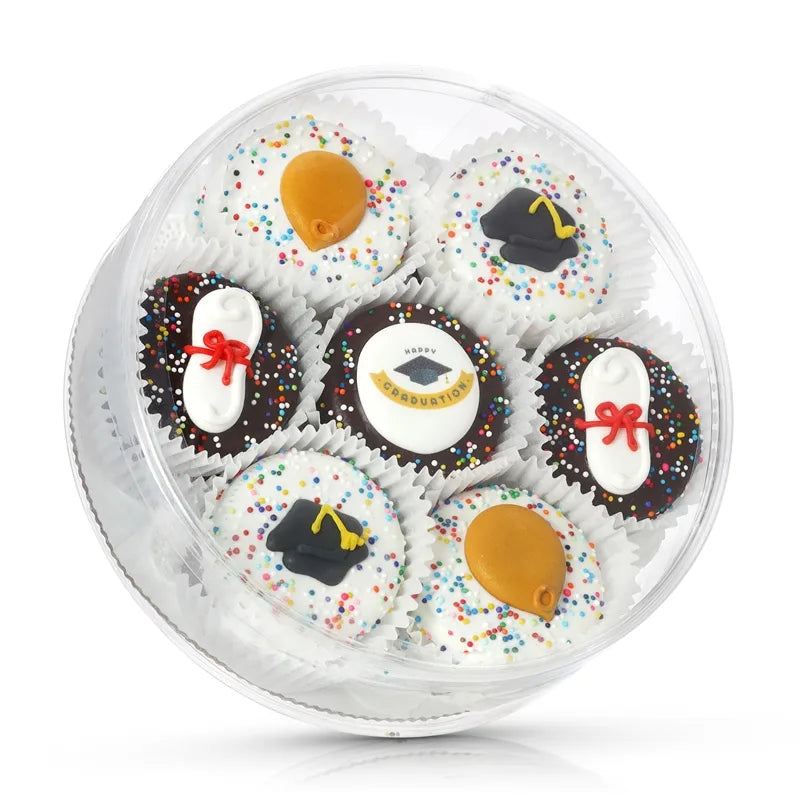 Graduation Chocolate Dipped Sandwich Cookie Set