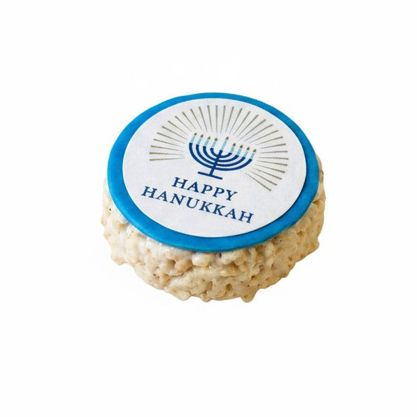Hanukkah Message Rice Crispie Treats