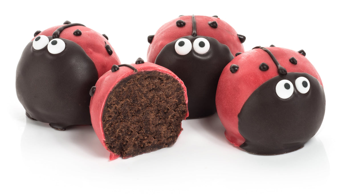 Lady Bug Belgian Truffle Cake Bon- Single