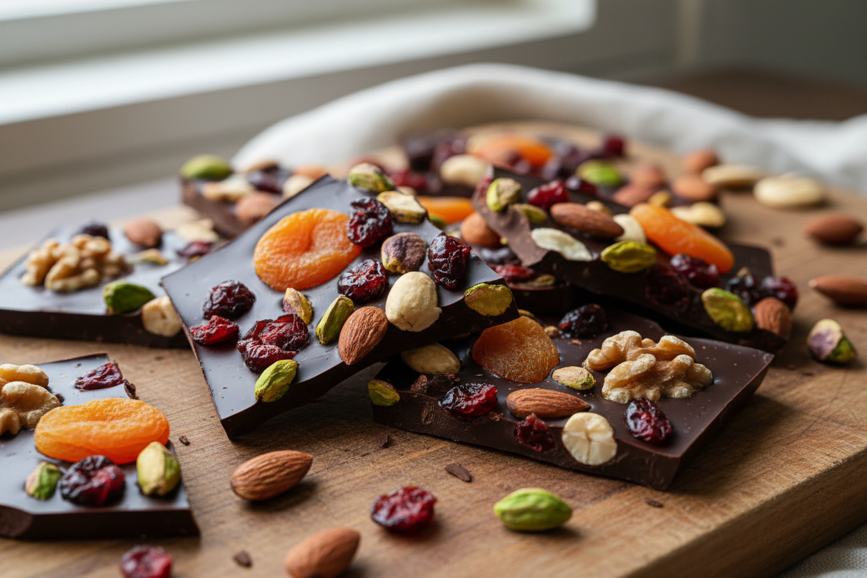 Fruit and Nut Chocolate Bark