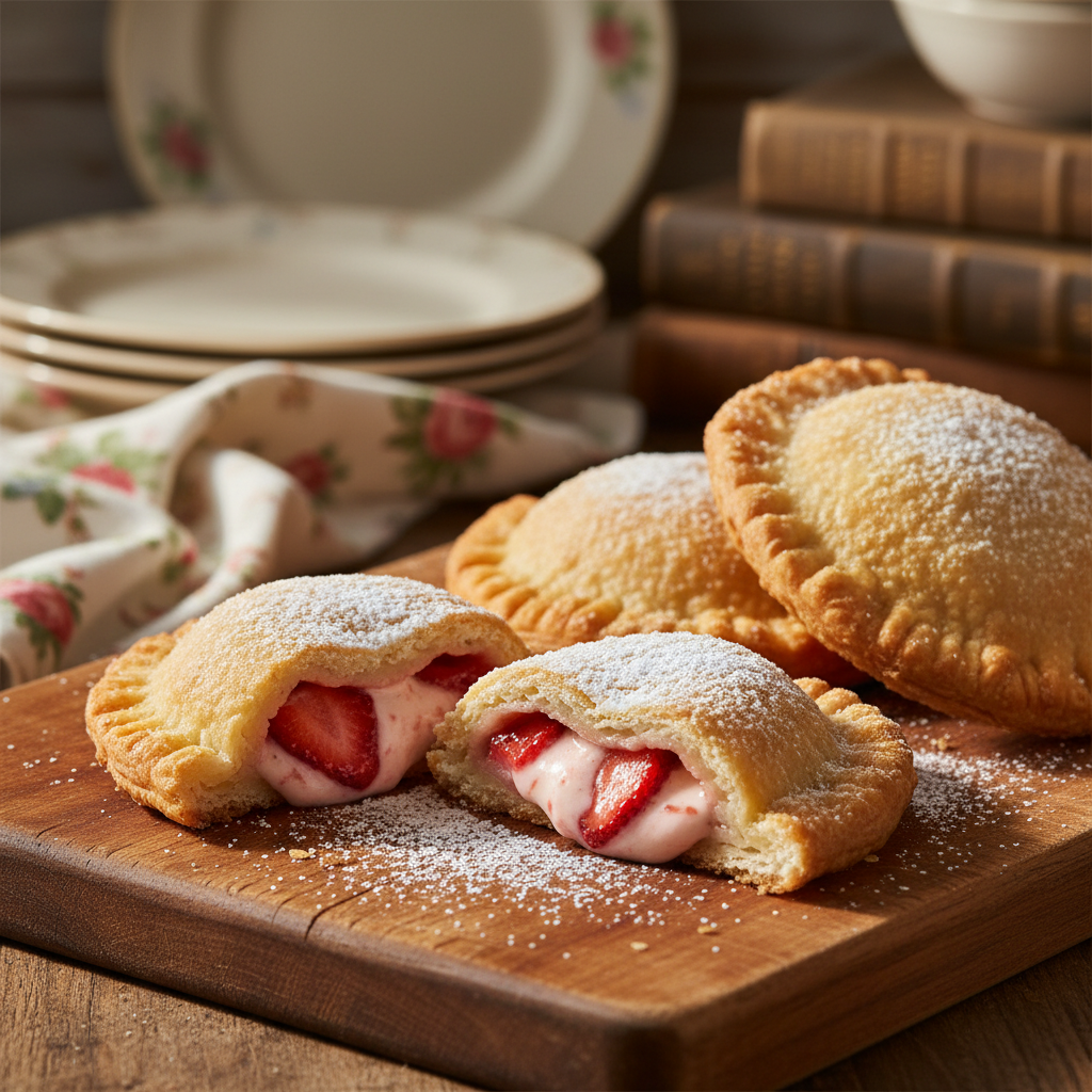 Strawberry Cream Fried Pie