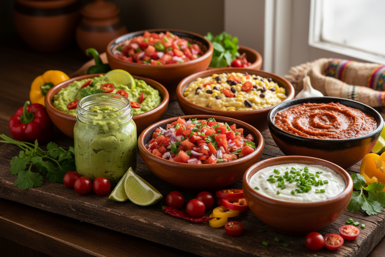 Salsas, Dips and Spreads