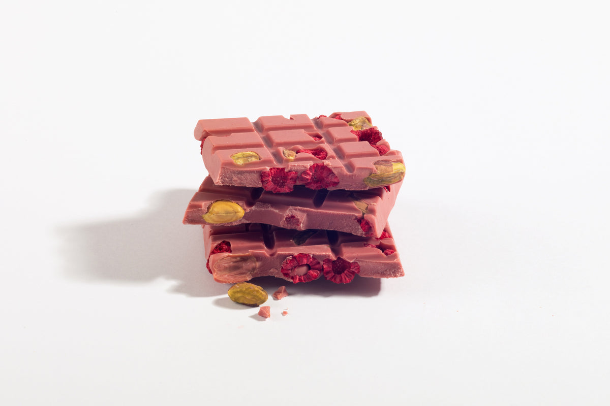 Ruby Garnet Chocolate Raspberry & Pistachio Bar