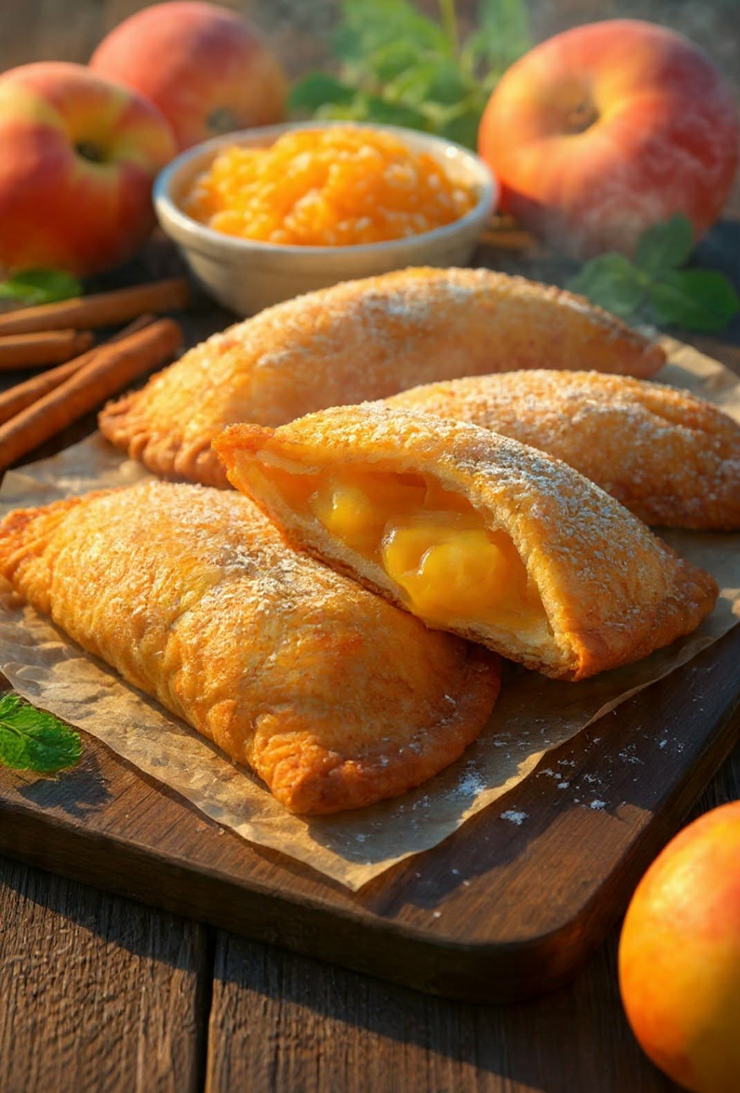 Peach Amish Fried Pie, Homemade/Handmade