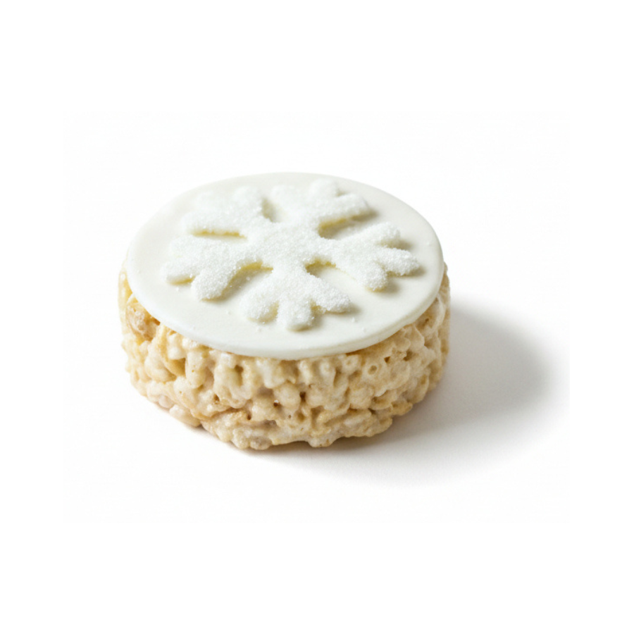 Snowflake Rice Crispie Treats