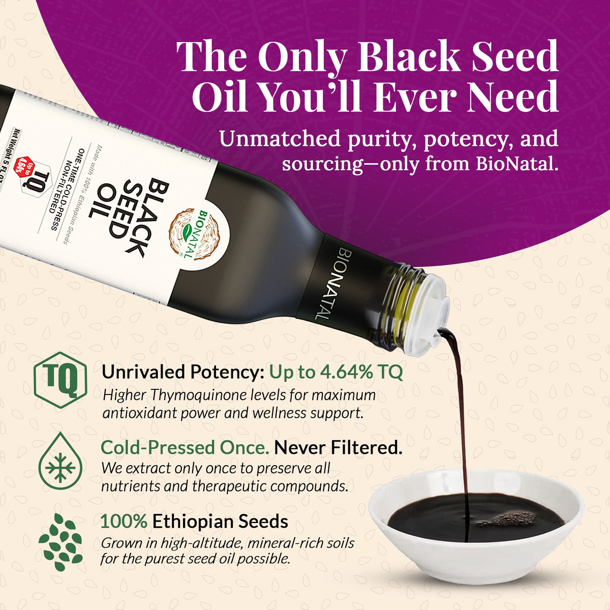 Ethiopian Black Seed Oil 5oz (GLASS)
