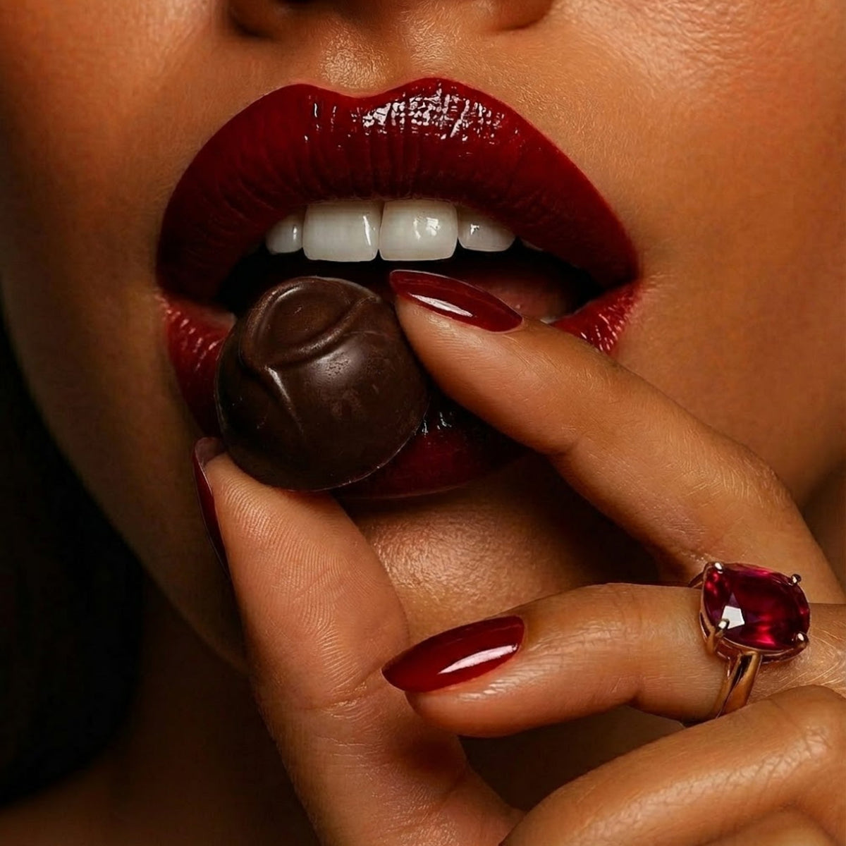 Andy Anand Sugar-Free Cherry Cordial Dark Chocolate Truffles, 48 pc – Vegan, 60% Cocoa Butter, Diabetic-Friendly Valentine's & Birthday Gift