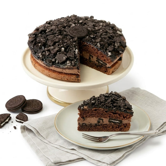 Andy Anand Sugar-Free Cookies & Cream Cake, 9-Inch, 2 lb – Award-Winning, All-Natural, Handcrafted, Diabetic-Friendly Birthday Gift Box
