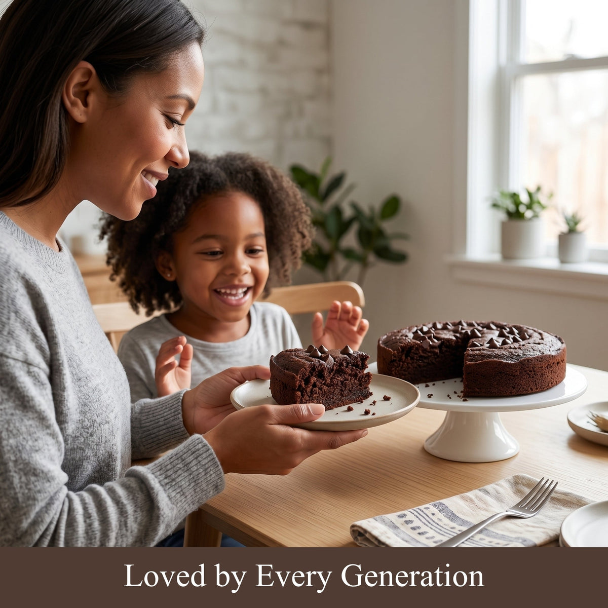 Andy Anand Sugar-Free Dark Chocolate Chip Cake, 9-Inch, 2.8 lb – Diabetic-Friendly, No Preservatives, Gourmet Perfectly Boxed Birthday Gift