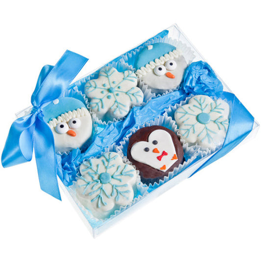 Winter Brownie Gift Box of 6