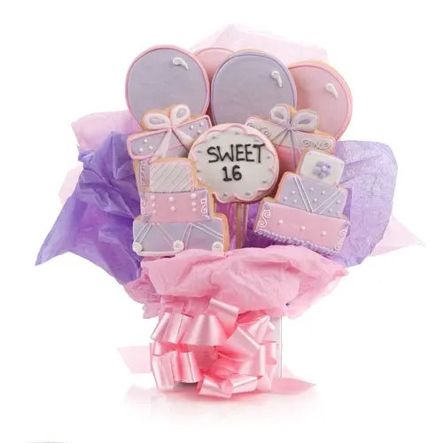 Sweet Sixteen Cookie Bouquet
