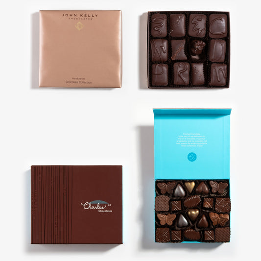 Charles Chocolates + John Kelly Combo – Classic Collection (20pc) & Signature Collection (12pc)