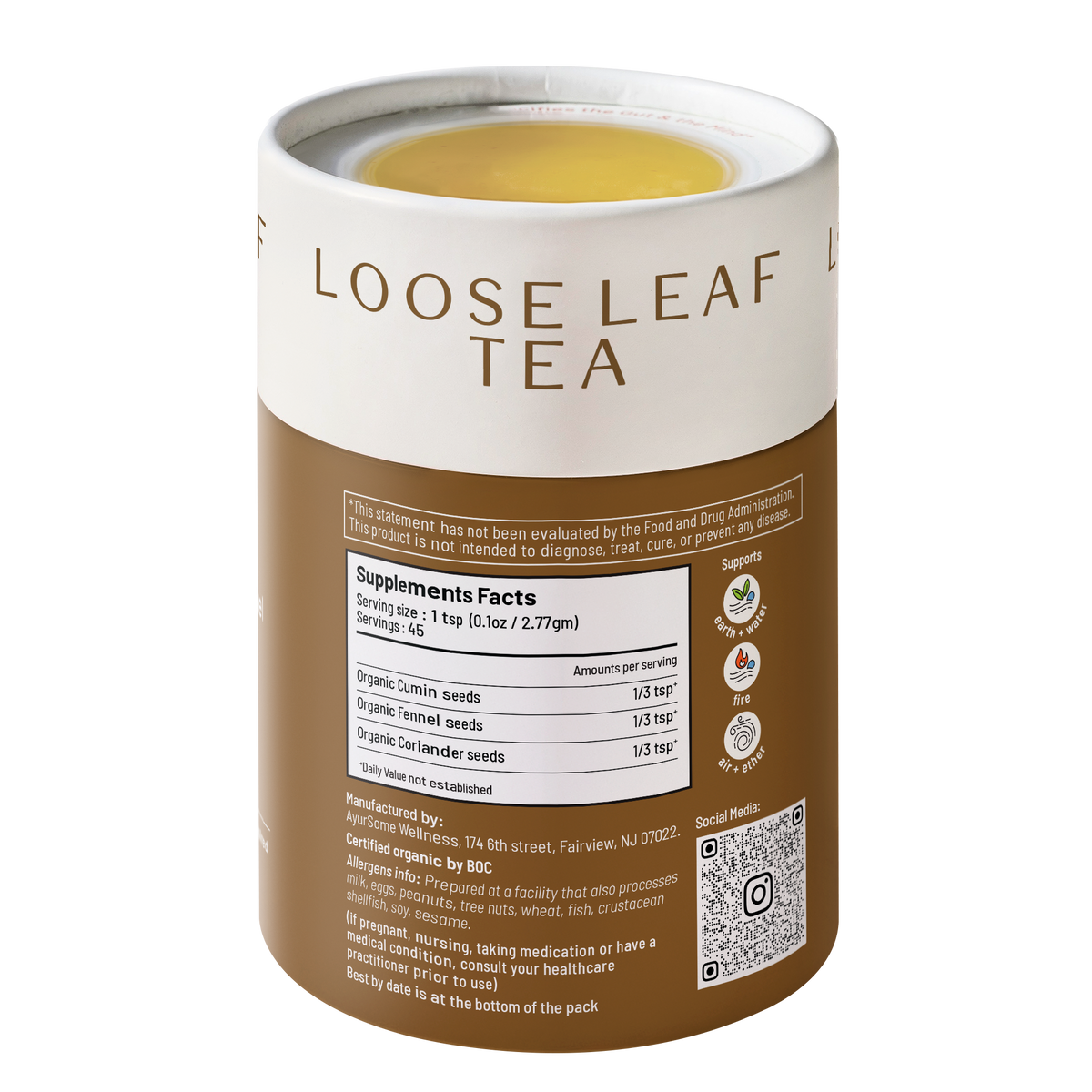 CCF Tea | Organic Cumin Coriander Fennel Digestive Tea