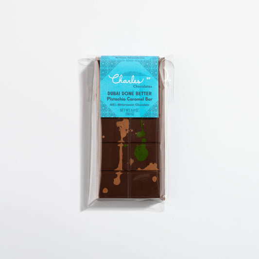Dubai Done Better - Pistachio Milk Chocolate Caramel Bar