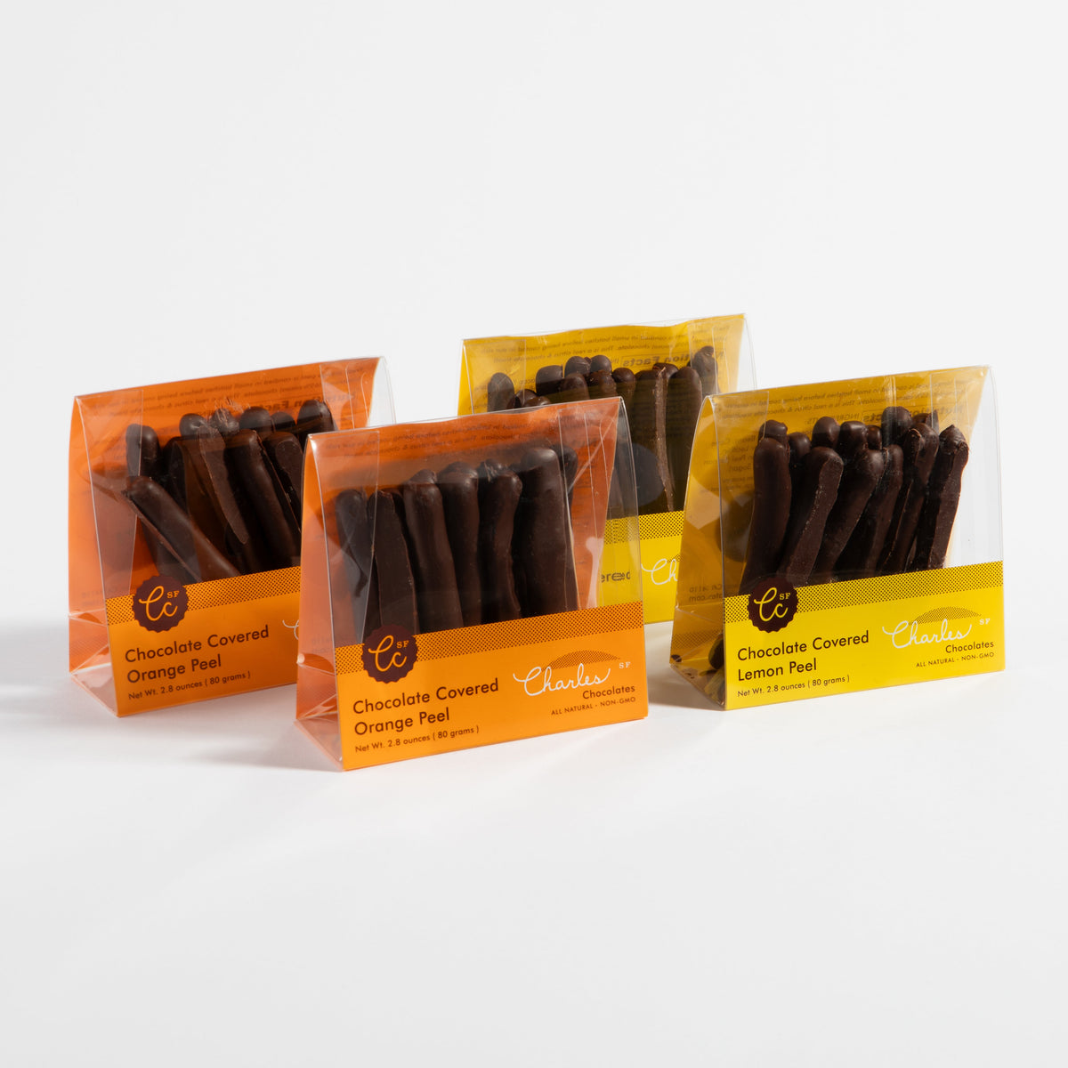 Chocolate Covered Lemon and Orange Peels Variety Pack