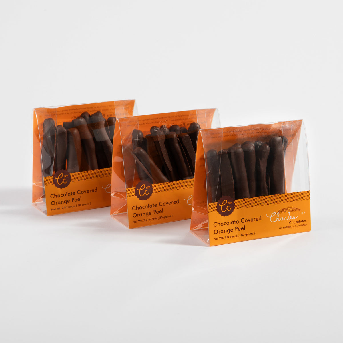 Chocolate Covered Orange Peel (Three-Pack)