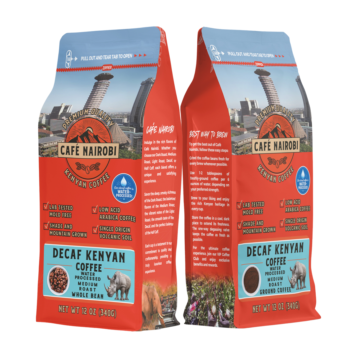 Café Nairobi Decaf Kenyan Coffee