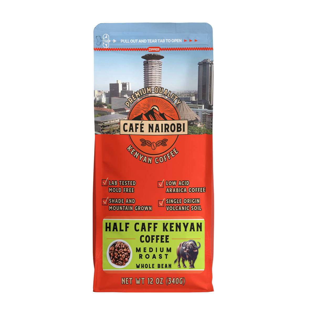 Café Nairobi Half Caff Kenyan Coffee