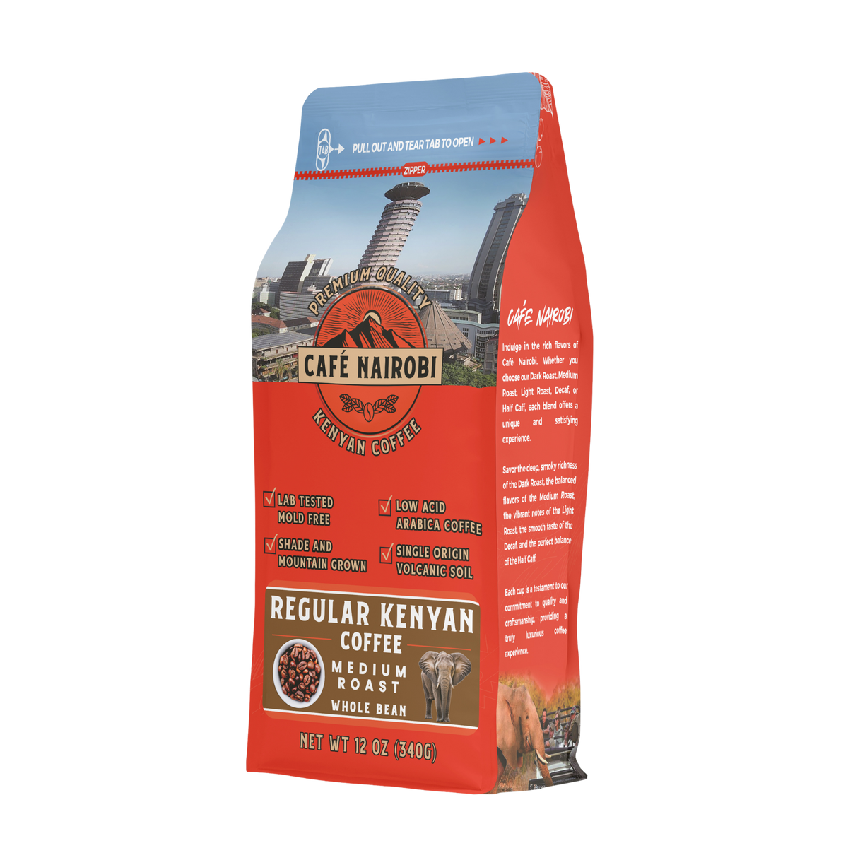 Café Nairobi Medium Roast Kenyan Coffee