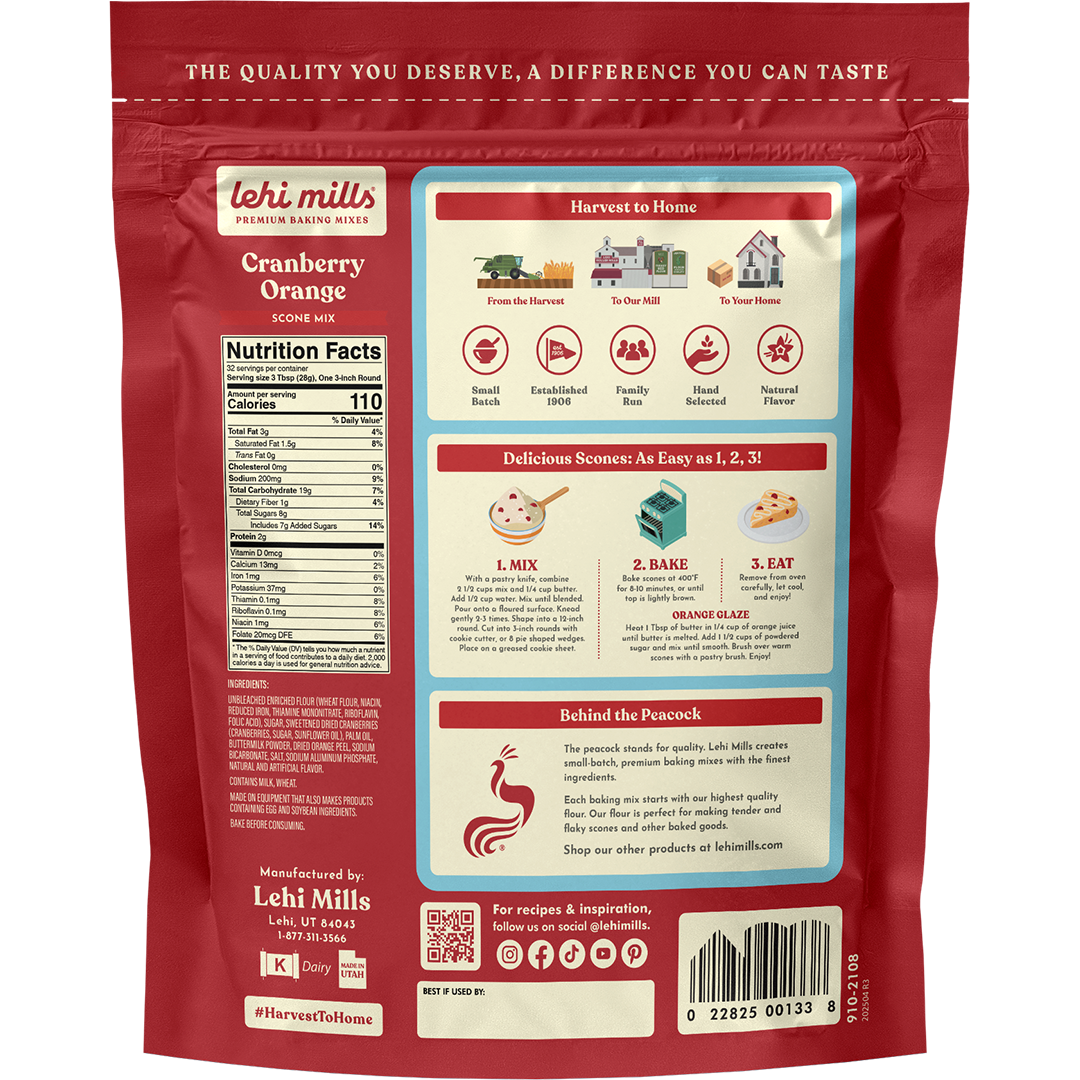 Cranberry Orange Scone Mix