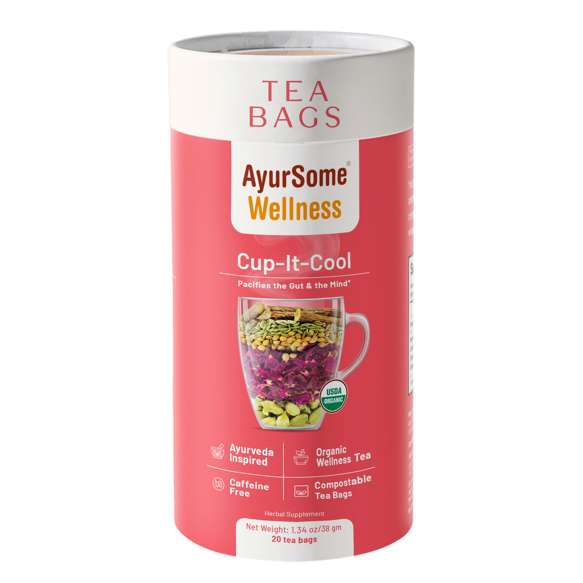Cup-It-Cool Tea | Organic Rose & Licorice Herbs Tea Blend