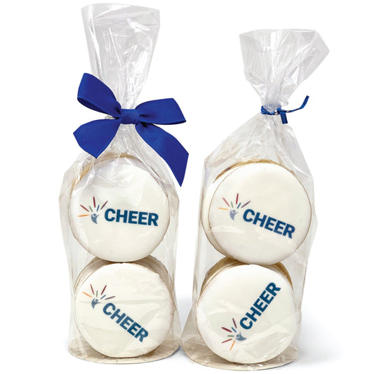 3" Printed Round Sugar Cookie-  Bag of 4