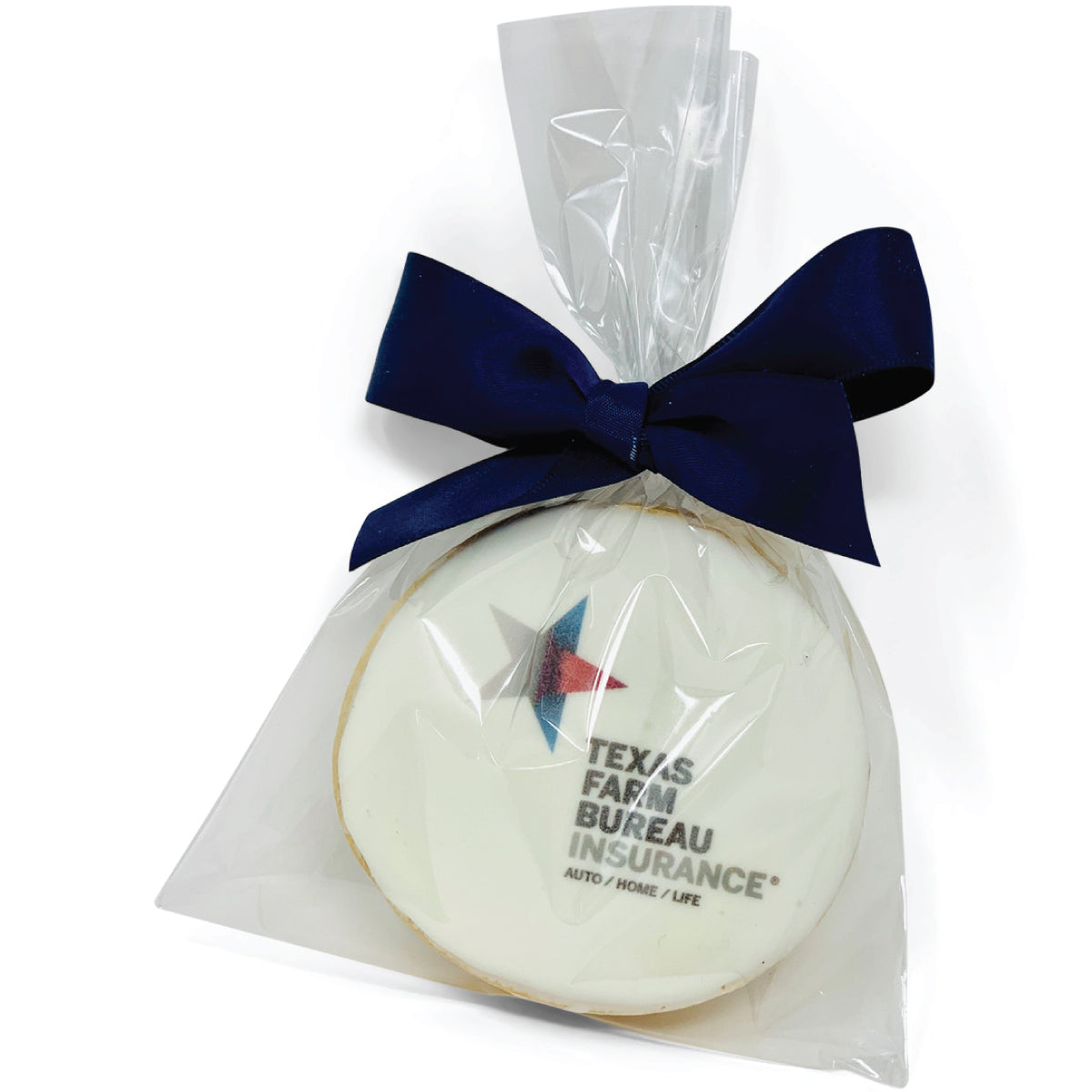 3" Printed Round Sugar Cookie-  Bag of 2