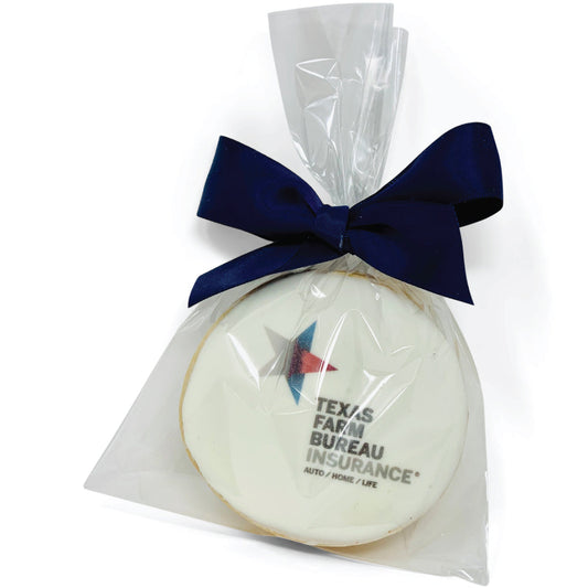 3" Printed Round Sugar Cookie-  Bag of 2