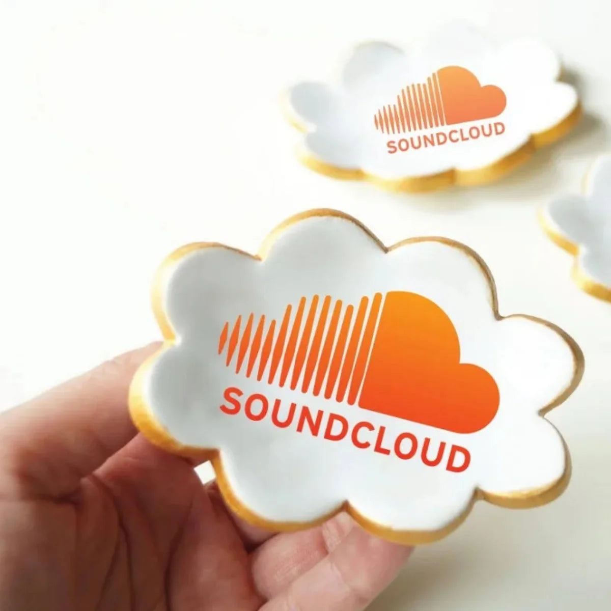 Printed Iced Sugar Cloud Cookie-  Single