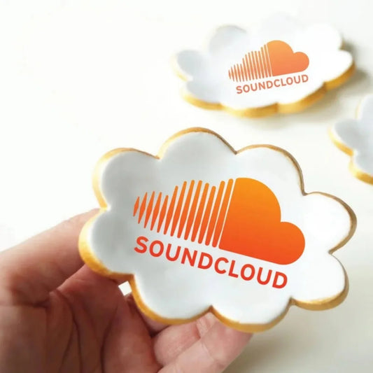 Printed Iced Sugar Cloud Cookie-  Single