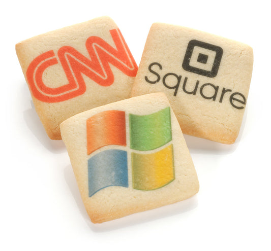 Printed Square Sugar Cookie- Naked Single