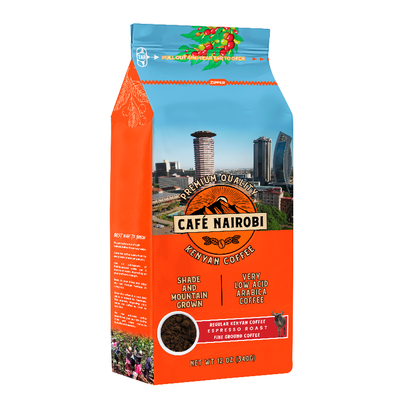 Café Nairobi Espresso Roast Kenyan Coffee