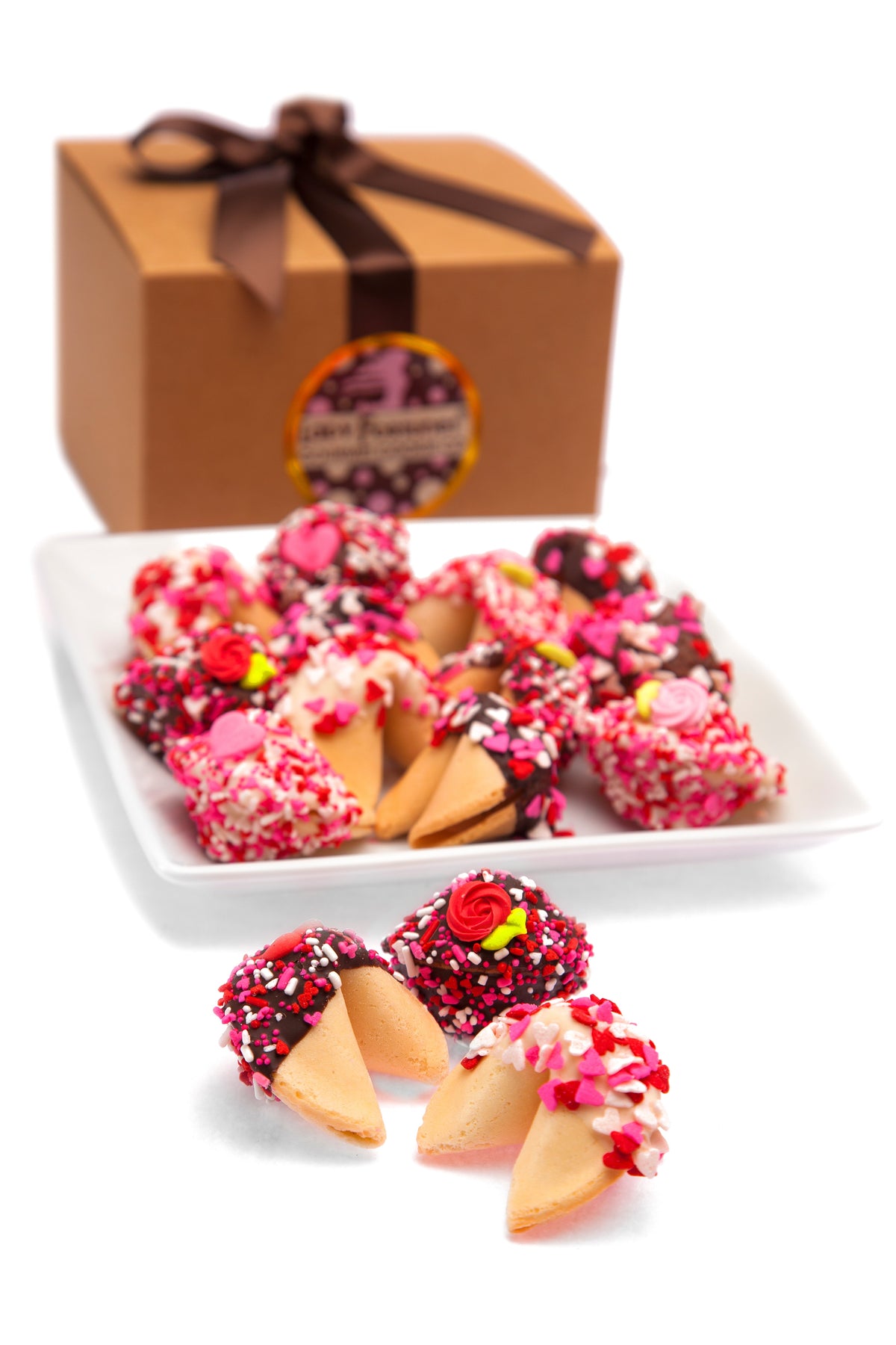 Love and Romance Fortune Cookie Gift Box - 24 Piece