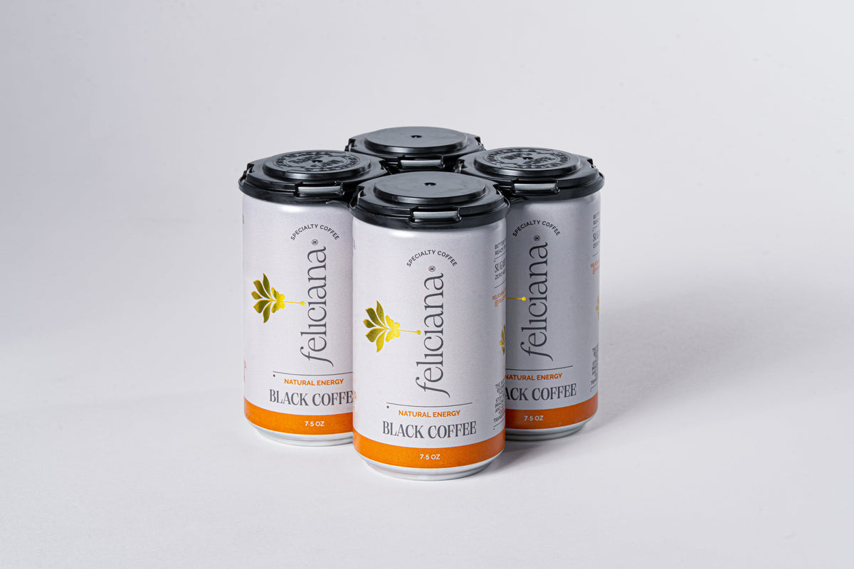4 - pack Natural Energy – Canned Black Coffee (7.5 oz)