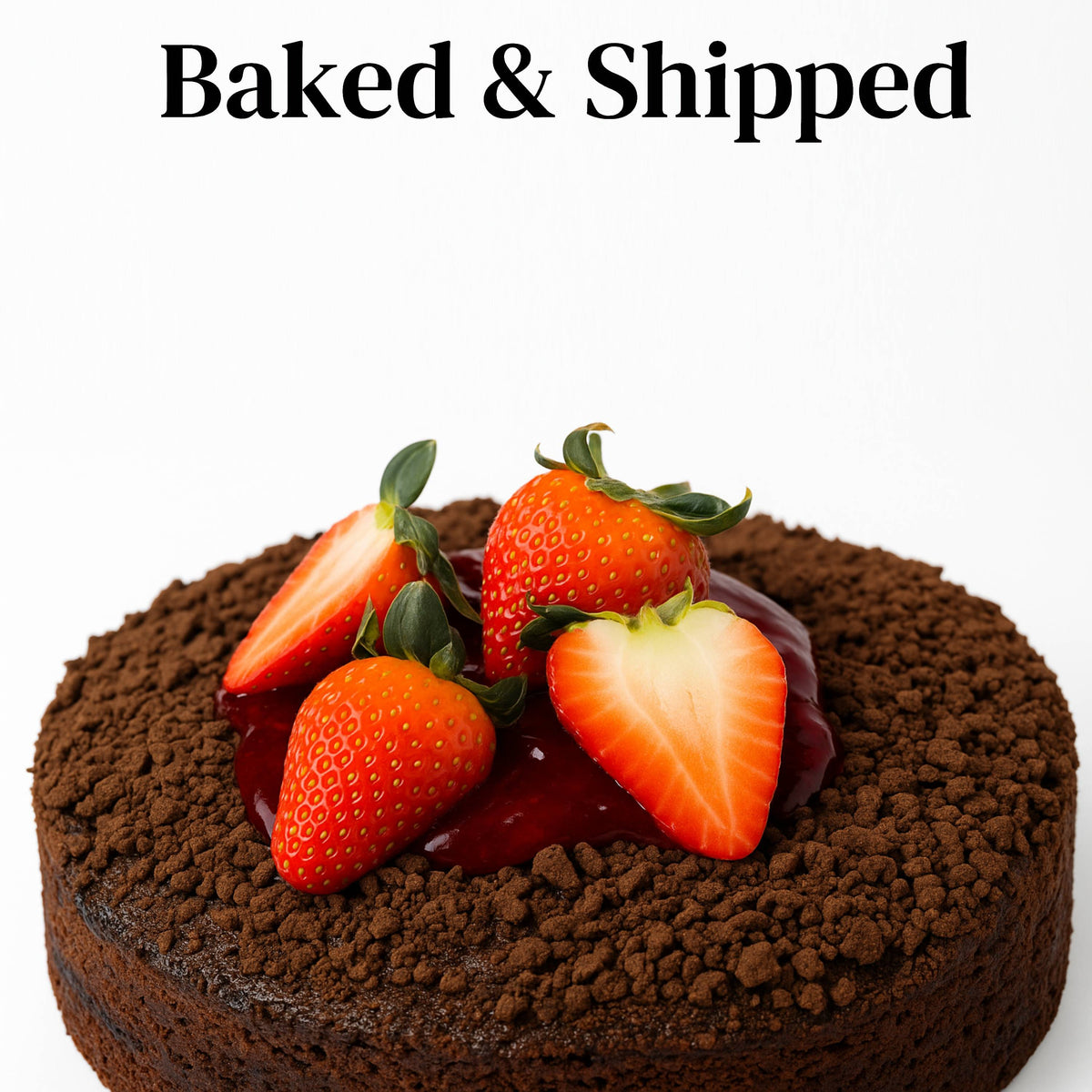 Andy Anand Gluten-Free Chocolate Strawberry Cake, 9-Inch, 2.5 lb – Freshly Baked Handcrafted for All Ages, Birthday & Celebration Gift Box