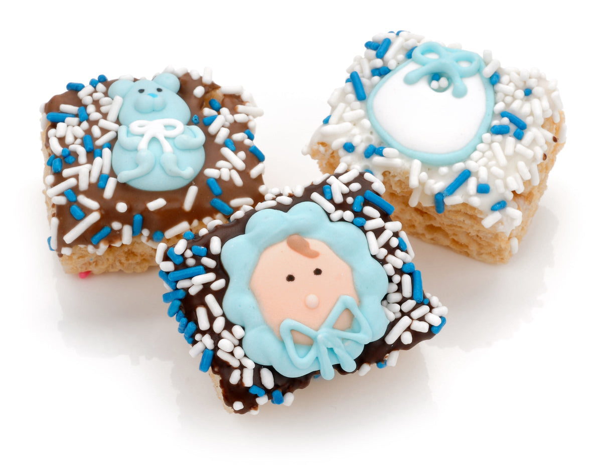 New Baby Chocolate Hand Dipped Mini Rice Treat- Single