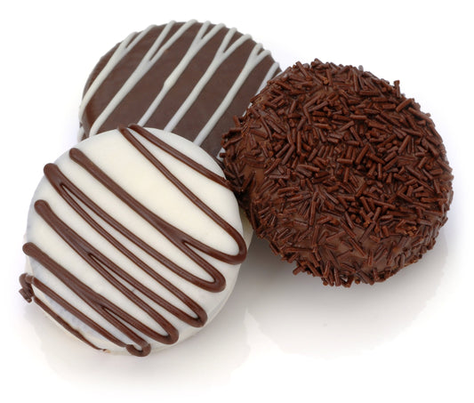 Classic Chocolate Hand Dipped & Decorated Sandwich Cookie