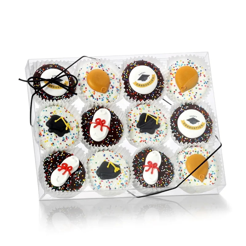Graduation Chocolate Dipped Sandwich Cookie Set