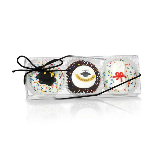 Graduation Chocolate Dipped Sandwich Cookie Set