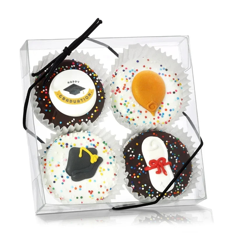 Graduation Chocolate Dipped Sandwich Cookie Set