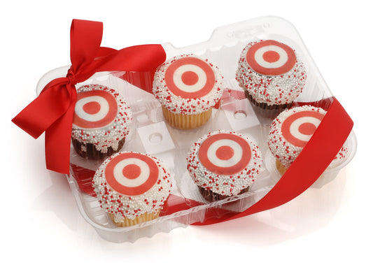 Logo Mini Cupcake- Clear Gift Box of 6