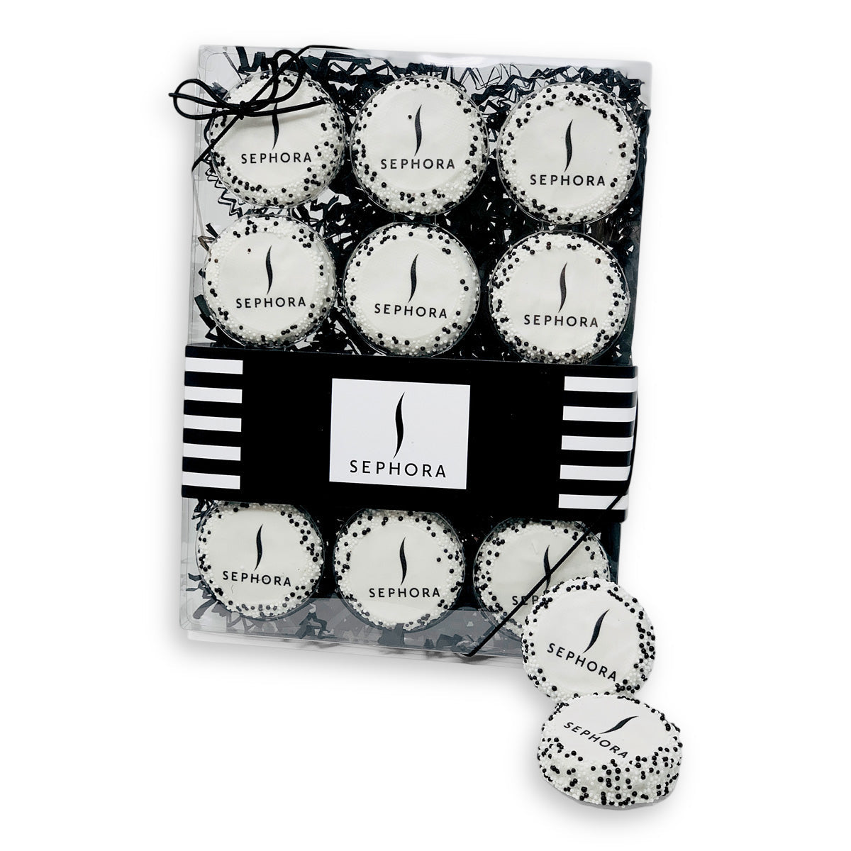 Crystal Clear Box of 12 Edible Print Sandwich Cookies