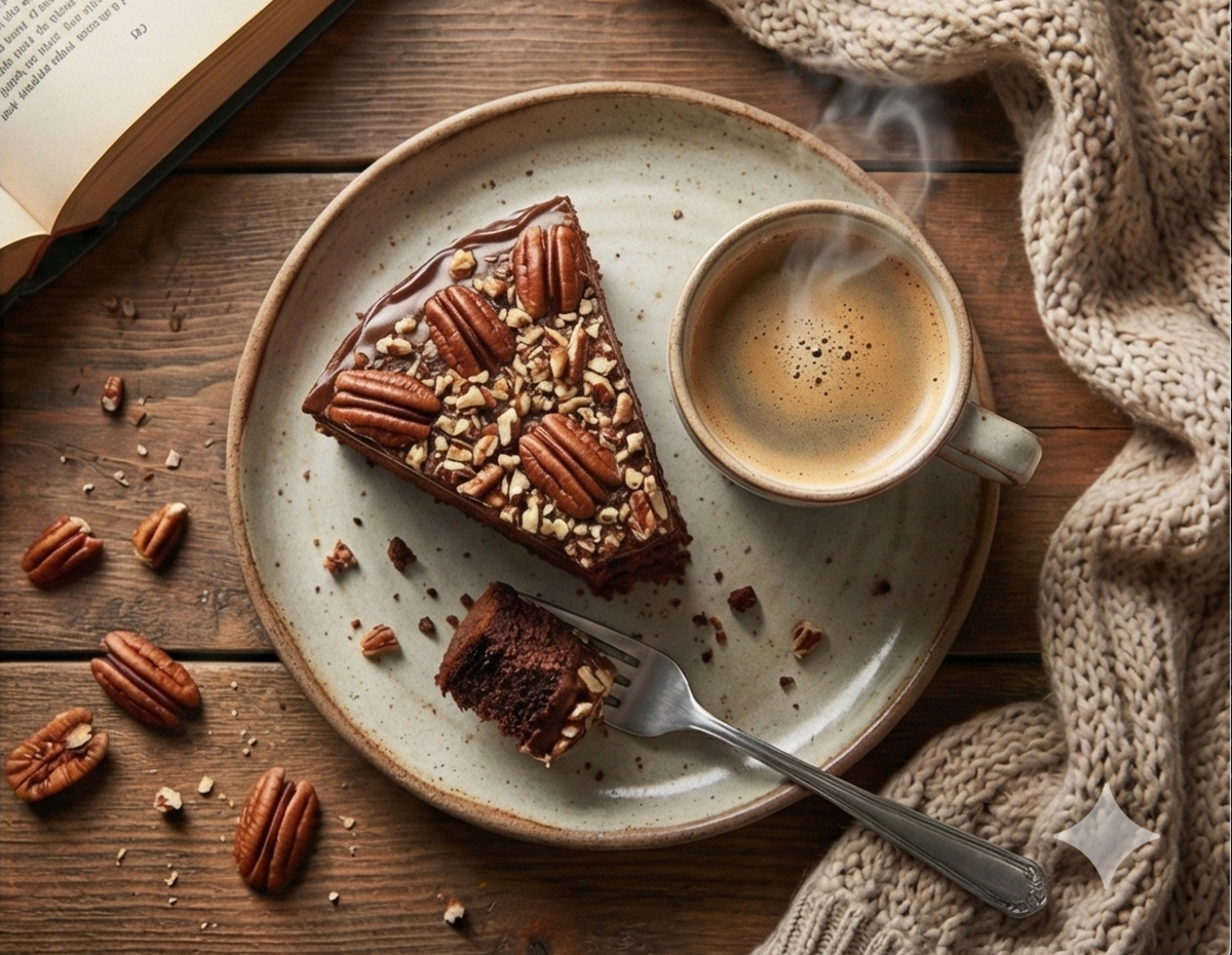 Andy Anand Caramel Pecan Cake, 9-Inch, 2.8 lb – Hand-Baked, Toasted Pecans, Caramel Drizzle, No Preservatives, Birthday & Holiday Gift