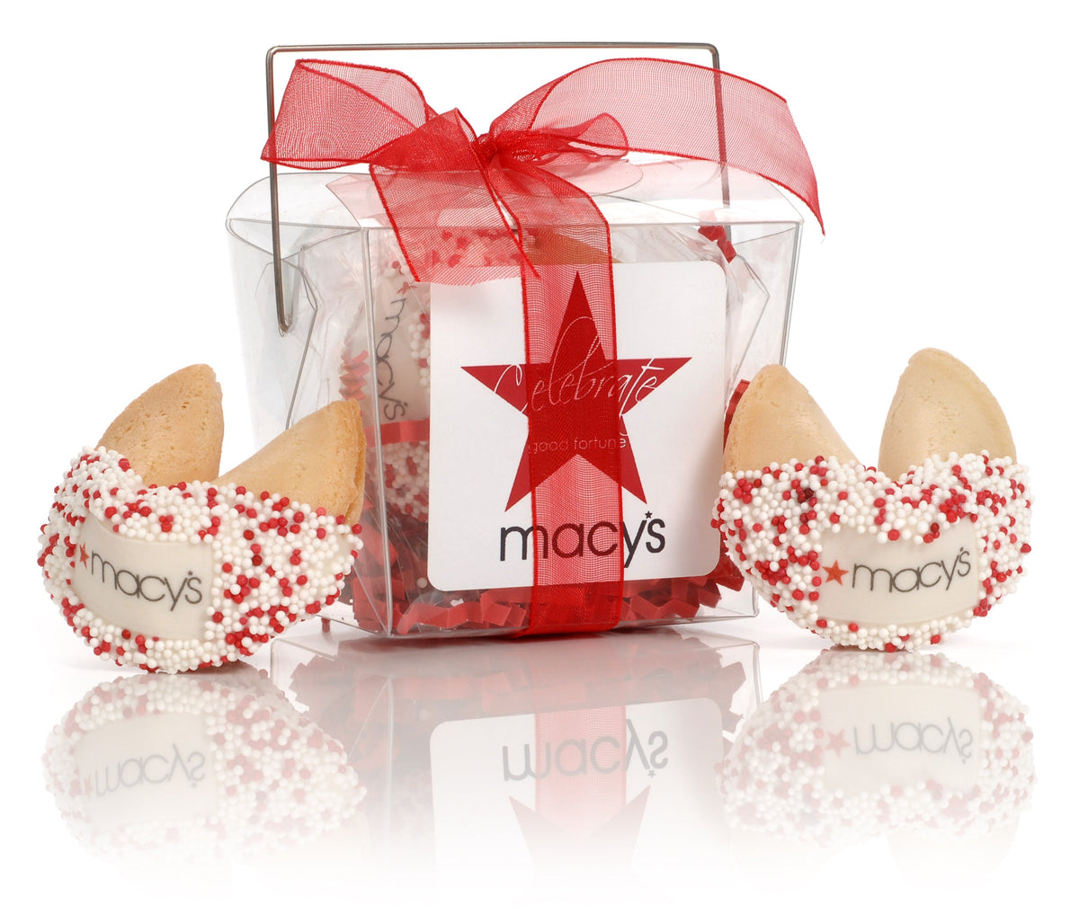 Custom Take Out Pail of 2 Classic Size Fortune Cookies