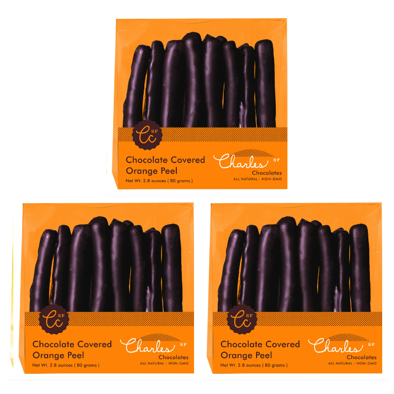 Chocolate Covered Orange Peel (Three-Pack)